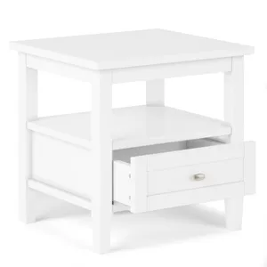 Warm Shaker - End Table - White