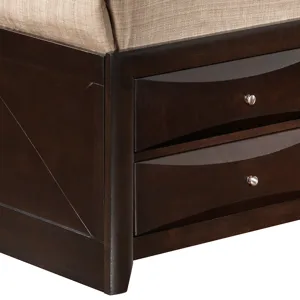 Marilla - G1525G-QSB3 Queen Storage Bed - Cappuccino