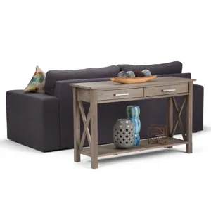 Kitchener - Console Sofa Table - Distressed Grey
