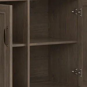 Lev - Wide Storage Cabinet - Smoky Brown