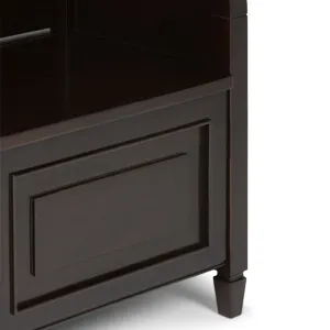 Connaught - Entryway Storage Bench - Dark Chestnut Brown