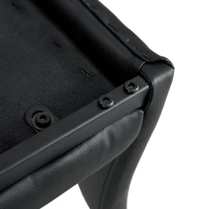 PU Chair Barstool Dining Counter Height Chair (Set of 2) - Black