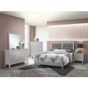 Primo - G1333A-FB Full Bed - Silver Champagne