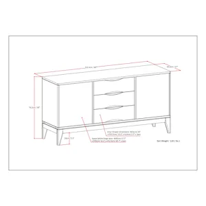Harper - Sideboard Buffet - Walnut Brown
