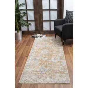 Noble - GC_GEN7008 Gold 2\' x 3\' Area Rug