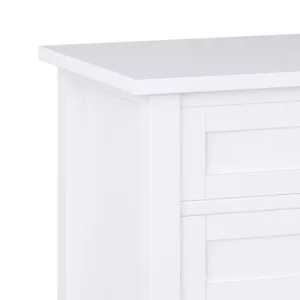 Warm Shaker - Bedside Table - White