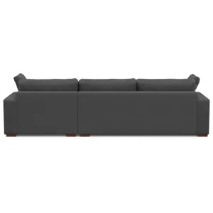 Charlie - Deep Seater Right Sectional Sofa - Pebble Gray