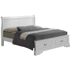 Louis Phillipe - G3190D-KSB2 King Storage Bed - White