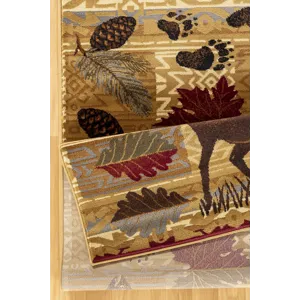 Nature\'s Nest - GC_CBL3002 Multi 7\' x 10\' Lodge Area Rug