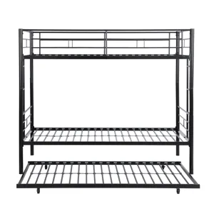 Bunk Bed With Trundle - Black