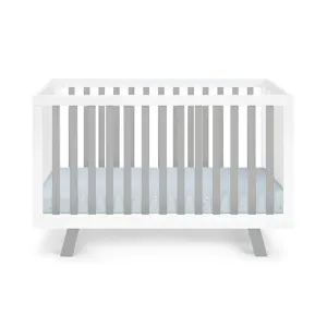 Livia - 3-in-1 Convertible Island Crib - White/Gray