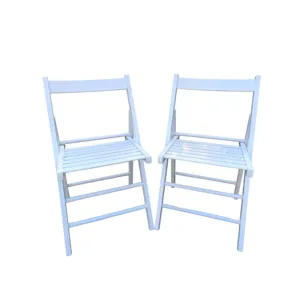 Folding Chair, Foldable Style (Set of 2) - White