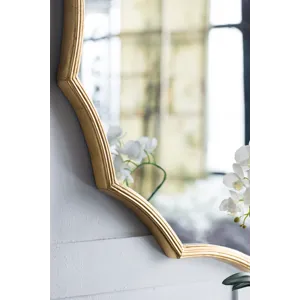 Round Sunburst Wall Mirror, Wall Decor Mirror For Entryway Bedroom Living Room - Gold