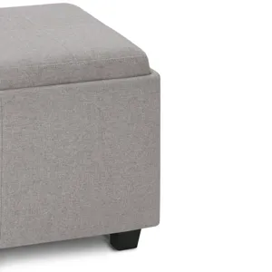 Avalon - Storage Ottoman - Cloud Grey