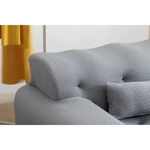 Large Size 2 Seater Sofa, Pure Foam Comfy Sofa Couch, Modern Lounge Sofa For Living Room, Apartment 