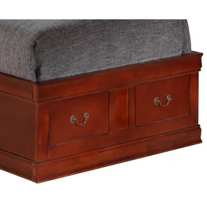 Louis Phillipe - G3100B-TSB Twin Storage Bed - Cherry