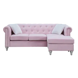 Raisa - G864B-SCH Sofa Chaise - Pink