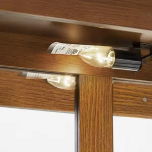 Curio Cabinet Lighted Curio Diapaly Cabinet With Adjustable Shelves And Mirrored Back Panel, Tempere