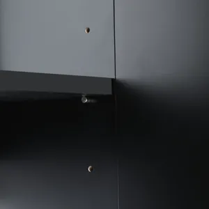 Modern Elegant 4 Door Sideboard Gold Metal Handle Buffet Cabinet For Dining Room, Living Room, Bedro