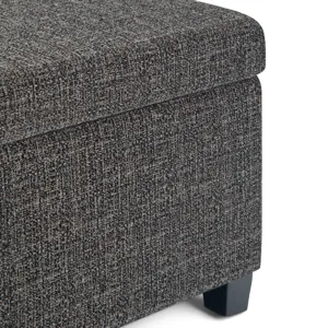 Avalon - Storage Ottoman Bench - Dark Grey