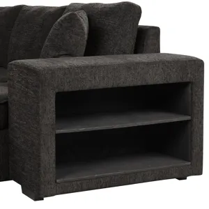 Modern L-Shape 3 Seat Reversible Sectional Couch, Pull Out Sleeper Sofa With Storage Chaise And 2 St