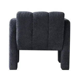 31.10\" Boucle Upholstered Accent Chair - Dark Gray