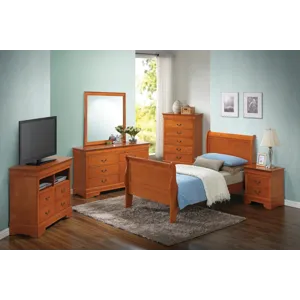 Louis Phillipe - G3160A-TB Twin Bed - Oak