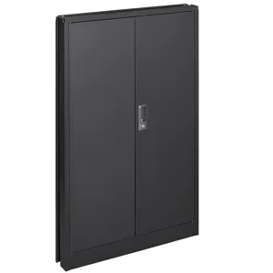 Metal Storage Cabinet With Locking Doors And Adjustable Shelf, Folding Filing Storage Cabinet, Foldi