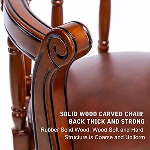 29.5\'\' Wooden Swivel Barstool, 360 Degrees Swivel Barstool, Chair For Home Kitchen Counter - Brown