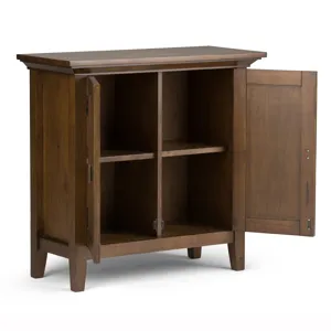 Redmond - Low Storage Cabinet - Rustic Natural Aged Brown