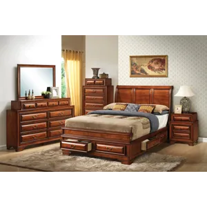 Lavita - G8850A-FB Full Storage Bed - Oak