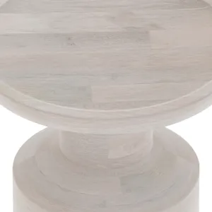 Haynes - Wooden Accent Table - White Wash