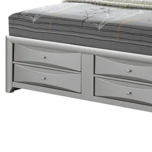 Marilla - G1503G-KSB3 King Storage Bed - Silver Champagne