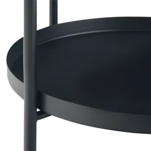 Monet - Metal End Table - Black