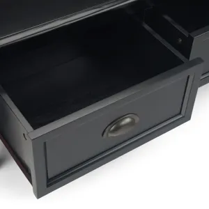 Burlington - Entryway Storage Bench with Drawers - Black