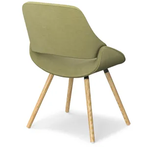 Malden - Bentwood Dining Chair - Acid Green / Light Brown