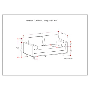 Morrison - 72\" Sofa - Mist Grey