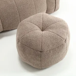 Soft Bean Bag Chair With High Resilient Foam (Chips) - Coffee