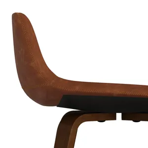 Randolph - Bentwood Counter Height Stool (Set of 2) - Deep Tan