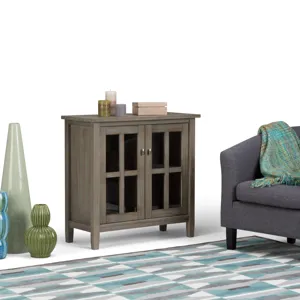 Warm Shaker - Low Storage Cabinet - Distressed Grey