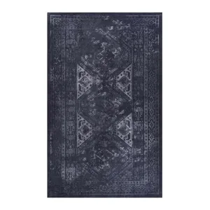 9\' x 12\' Area Rug, Washable Rug, Low-Pile, Non-Slip, Non-Shedding, Foldable, Kid & Pet Friendly Ar