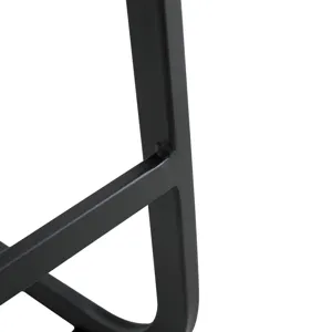 PU Chair Barstool Dining Counter Height Chair (Set of 2) - Black