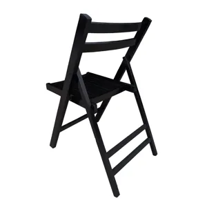Folding Special Event Chairs, Foldable Style (Set of 4) - Black