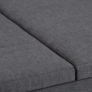Ellis - Coffee Table Storage Ottoman - Slate Grey