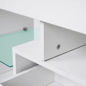 TV Stand With Storage 43\" LED Modern TV Media Console Entertainment Center With Drawer TV Cabinet F