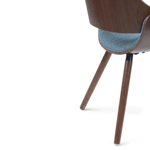 Malden - Bentwood Dining Chair with Wood Back - Denim Blue