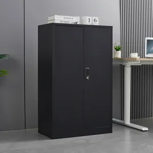 Metal Storage Cabinet With Locking Doors And Adjustable Shelf, Folding Filing Storage Cabinet, Foldi