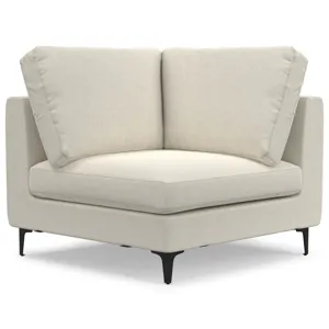 Ava - Mid Century Corner Sectional Sofa - Cream