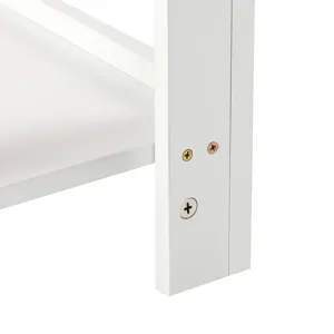 15.75\" Rattan End Table With Drawer, Modern Nightstand, Side Table For Living Room, Bedroom - White