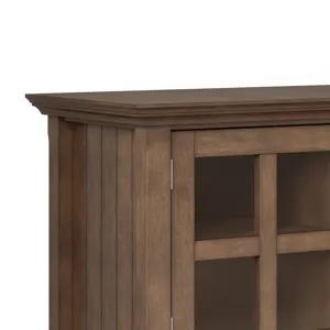 Acadian - 60" TV Media Stand - Rustic Natural Aged Brown